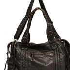 Women's French Retro Motorcycle Bag Shoulder Messenger Bag
